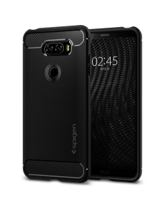 Прочный чехол Spigen для LG V30 - Rugged Armor - Черный - A25CS21979