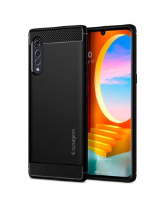 Прочный чехол Spigen для LG Velvet - Rugged Armor - Черный - ACS01342
