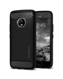 Прочный чехол Spigen для Moto G5 Plus - Rugged Armor - Черный - M09CS21502