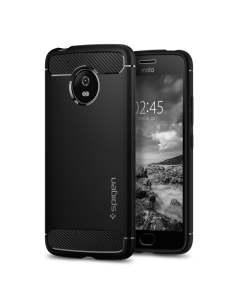 Прочный чехол Spigen для Moto G5 - Rugged Armor - Черный - M08CS21501