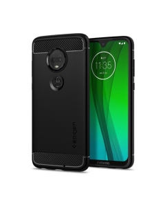 Прочный чехол Spigen для Moto G7 / G7 Plus - Rugged Armor - Матово-черный - M25CS25947