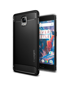 Прочный чехол Spigen для OnePlus 3 / 3T - Rugged Armor - Черный - K03CS20615