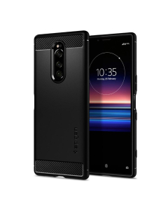 Прочный чехол Spigen для Sony Xperia 1 - Rugged Armor - Матово-черный - G15CS26201