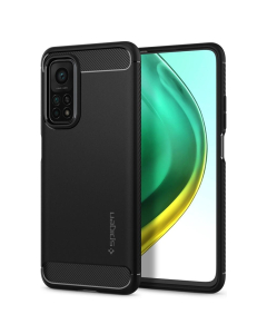 Прочный чехол Spigen для Xiaomi 10T - Rugged Armor - Черный матовый - ACS02161