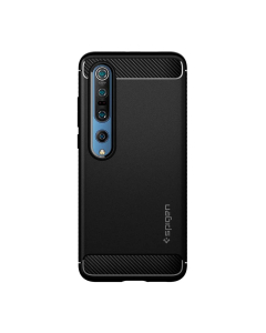 Прочный чехол Spigen для Xiaomi Mi 10 Pro - Rugged Armor - Матово-черный - ACS00860