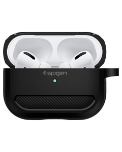 Противоударный чехол Spigen для AirPods Pro 2/1 - Rugged Armor - Чёрный - ASD00540