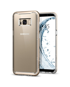 Прозрачный чехол Spigen для Galaxy S8 - Neo Hybrid Crystal - Золотой - 565CS21603