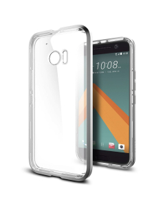 Прозрачный чехол Spigen для HTC 10 - Neo Hybrid Crystal - Серебристый - H09CS20285