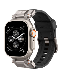 Ремешок Spigen для Apple Watch (49/45/44/42 mm) - Dura Pro Armor Band - Черный - AMP06065