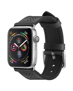 Ремешок Spigen для Apple Watch (49/45/44/42 mm) - Watch Band Retro Fit - Черный - 062MP25079