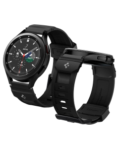 Ремешок Spigen для Galaxy Watch (20mm) - Band Rugged Armor - Черный - AMP04031