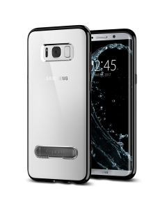 Гибридный чехол с подставкой Spigen для Galaxy S8 - Ultra Hybrid S - Черный Оникс - 565CS21633