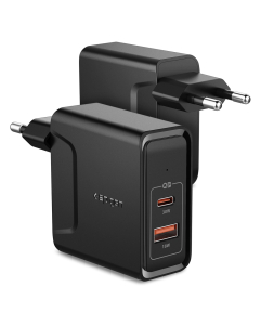 Сетевое зарядное устройство Spigen - PowerArc ArcStation F211 - 18/30W - Черный - 000AD24973