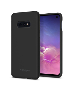 Силиконовый чехол Spigen для Galaxy S10e - Silicone Fit - Черный - 609CS25854