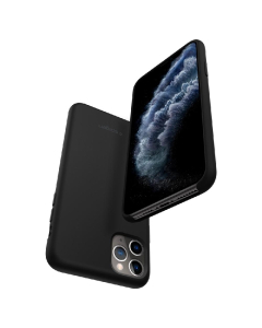 Силиконовый чехол Spigen для iPhone 11 Pro Max - Silicone Fit - Черный - 075CS27128
