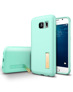Силиконовый чехол Spigen для Galaxy S6 - Capsule Solid - Мятный - SGP11438