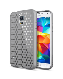 Силиконовый чехол Spigen для Galaxy S5 - Ultra Fit Capsule - Серый - SGP10736