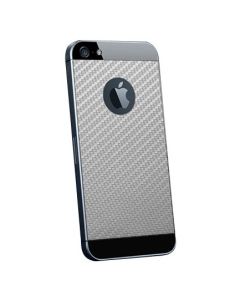 Защитная пленка-скин Spigen для iPhone SE / 5s / 5 - Skin Guard - Серый карбон + Пленка на экран - SGP09570