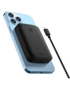 Внешний аккумулятор 5000 mAh от Spigen с MagSafe - ArcHybrid Mag Wireless Portable Charger - Черный - ABA04241