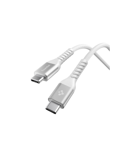 Кабель Spigen - Essential USB C to USB C 100W Fabric Cable (EB10010CCA) - Белый - ACA11102