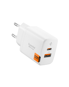 Сетевое зарядное устройство Spigen - Essential 20W Wall Charger (EE202EU) - Белый - ACH08704
