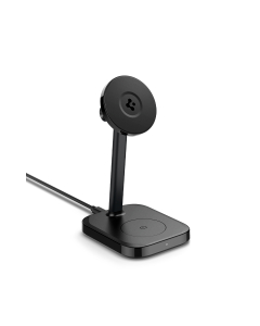 Док-станция с беспроводной зарядкой Spigen - ArcField (MagSafe) Wireless Charger 2-in-1 Qi2 (15W) - Черный - ACH08937