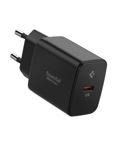 Сетевое зарядное устройство Spigen - Essential 20W Wall Charger EE201EU - Черный - ACH09217