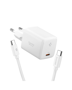 Сетевое зарядное устройство Spigen - Essential 45W Wall Charger EE451EU - Белый - ACH09473