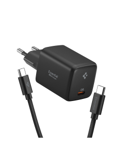 Сетевое зарядное устройство Spigen - Essential 45W Wall Charger EE451EU - Черный - ACH09474