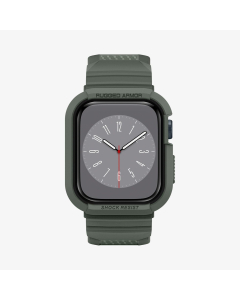 Чехол с ремешком Spigen для Apple Watch (41/40 mm) - Rugged Armor Pro - Темно-зеленый - ACS00547