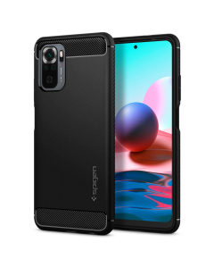 Чехол Spigen для Redmi Note 10/10S - Rugged Armor - Черный - ACS02063