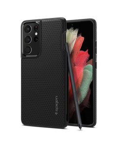 Чехол Spigen для Galaxy S21 Ultra - Liquid Air (Pen Edition) - Черный - ACS02831