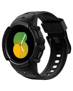 Чехол с ремешком Spigen для Galaxy Watch 5/4 (44 mm) - Rugged Armor Pro - Черный - ACS03830