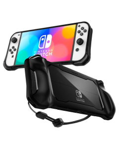 Чехол Spigen для Nintendo Switch OLED - Rugged Armor - Черный - ACS04020