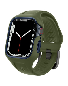Чехол с ремешком Spigen для Apple Watch (45/44 mm) - Liquid Air Pro - Зеленый - ACS04408