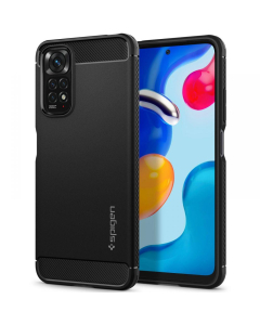 Чехол Spigen для Redmi Note 11S / Note 11 - Rugged Armor - Черный - ACS04417