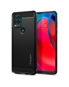 Чехол Spigen для Motorola Moto G Stylus 5G - Rugged Armor - Черный - ACS04468