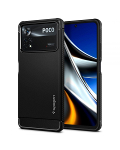 Чехол Spigen для POCO X4 Pro 5G - Rugged Armor - Черный - ACS04541