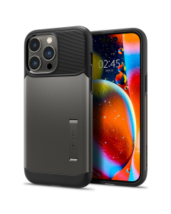 Чехол Spigen для iPhone 14 Pro Max - Slim Armor - Темно-серый - ACS04645