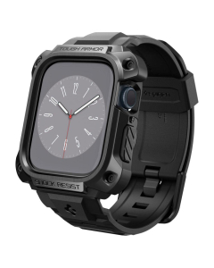 Чехол с ремешком Spigen для Apple Watch (45 mm) - Tough Armor Pro Metal - Черный - ACS05237