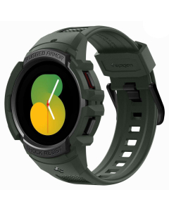 Чехол с ремешком Spigen для Galaxy Watch 5/4 (44 mm) - Rugged Armor Pro - Зеленый - ACS05395
