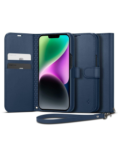 Чехол-книжка Spigen для iPhone 14 - Wallet S - Синий - ACS05420