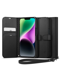 Чехол-книжка Spigen для iPhone 14 - Wallet S - Черный - ACS05421