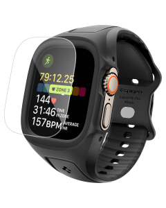 Чехол с ремешком Spigen для Apple Watch Ultra 4/3/2/1 (49 mm) - Liquid Air Pro - Черный - ACS05463