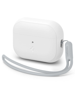 Чехол с ремешком Spigen для AirPods Pro 2/1 - Silicone Fit - Белый/Серый - ACS05811