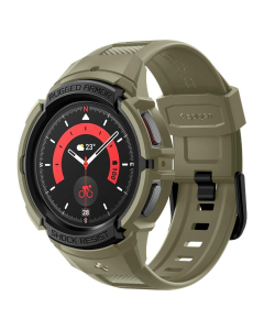 Чехол с ремешком Spigen для Galaxy Watch 5 Pro (45 mm) - Rugged Armor Pro - Зеленый - ACS05913