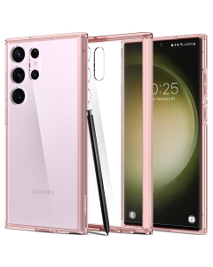 Чехол Spigen для Galaxy S23 Ultra - Ultra Hybrid - Розовый/Прозрачный - ACS06079