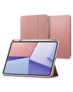 Чехол-подставка Spigen для iPad Pro 11 (2024) - Urban Fit - Розовый/Золотой - ACS07021