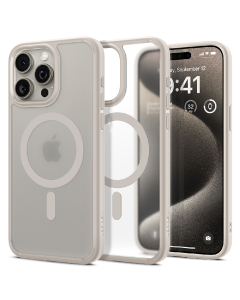 Чехол Spigen для iPhone 15 Pro Max - Ultra Hybrid (MagFit) - Серый - ACS07210