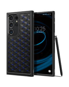 Чехол Spigen для Galaxy S24 Ultra - Cryo Armor - Черный/Синий - ACS07290